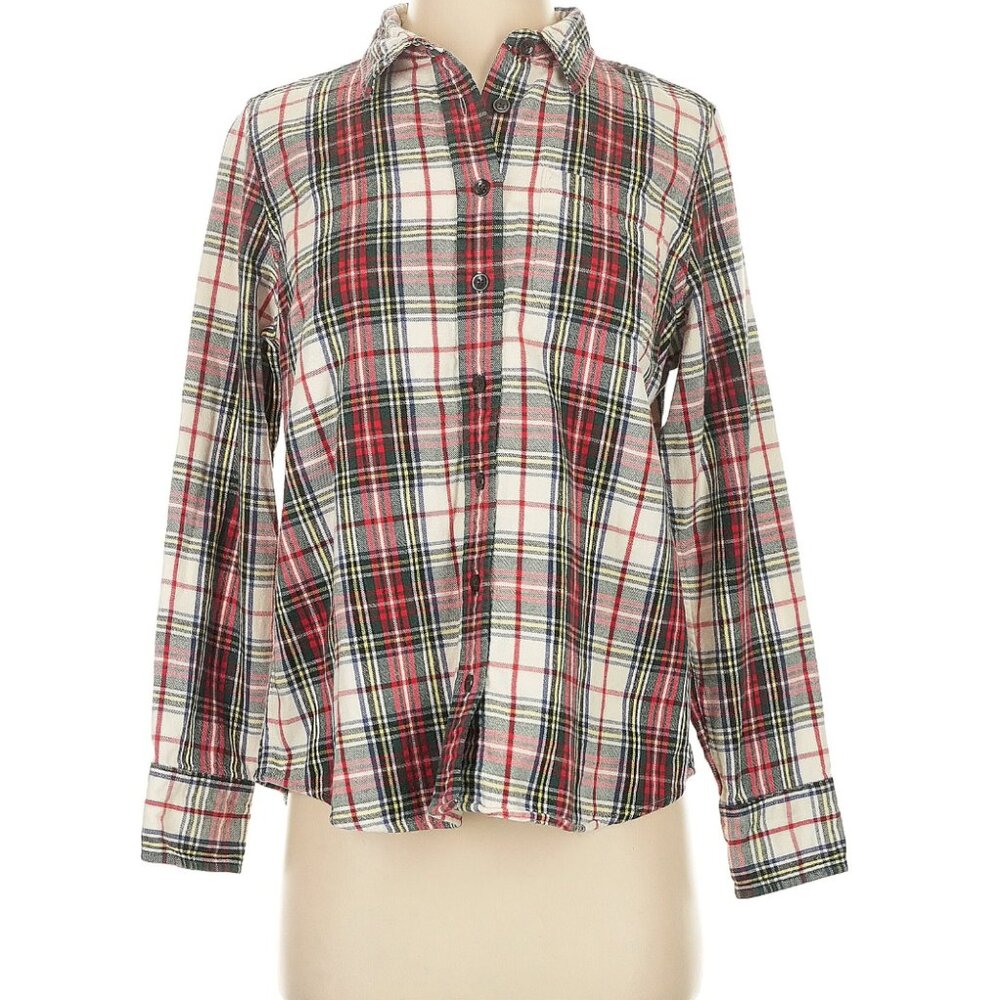 LL Bean Flannel Size S in red plaid